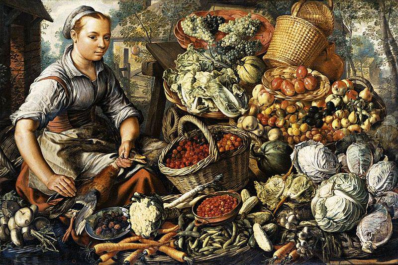 Joachim Beuckelaer Market Woman with Fruit, Vegetables and Poultry china oil painting image